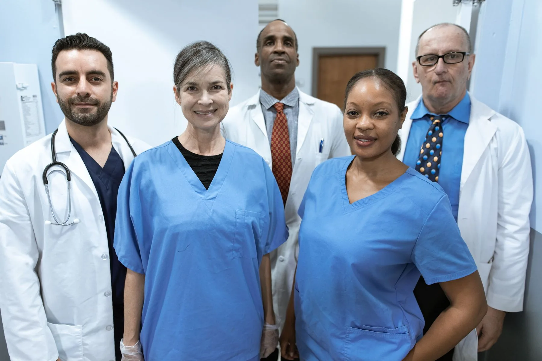 A diverse team of healthcare professionals